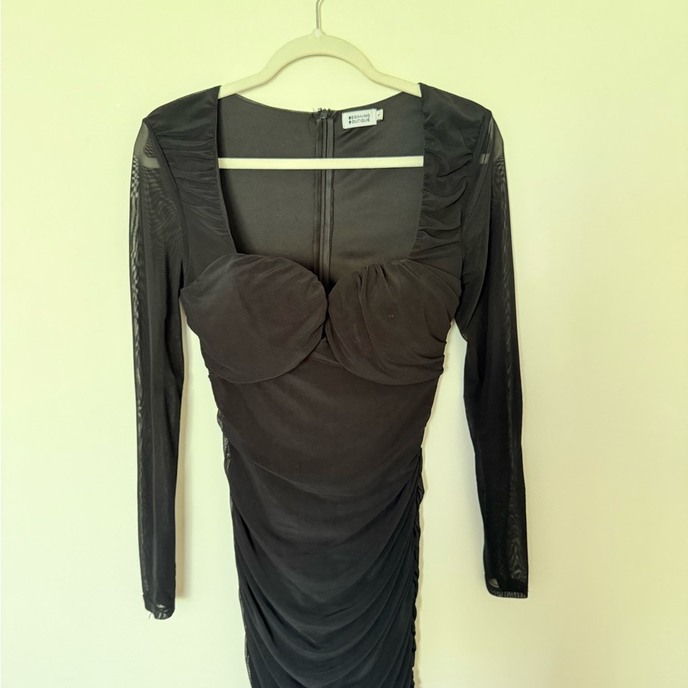 Beginning Boutique Black Mini Dress